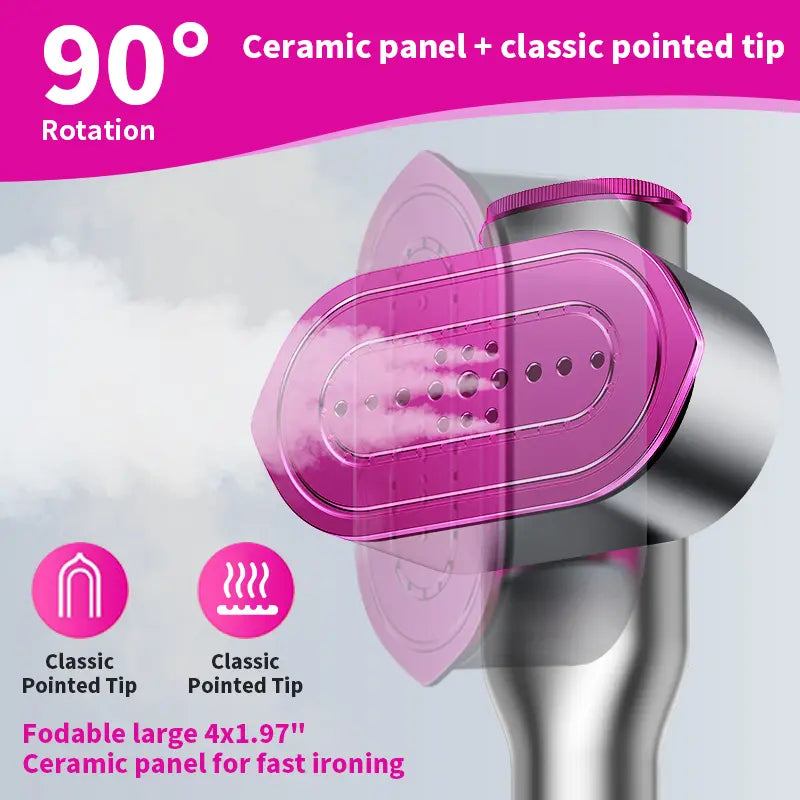 Premium 7-Mode Garment Steamer with LCD Display – Portable Travel Clothes Steamer & Iron (Now 50% OFF)