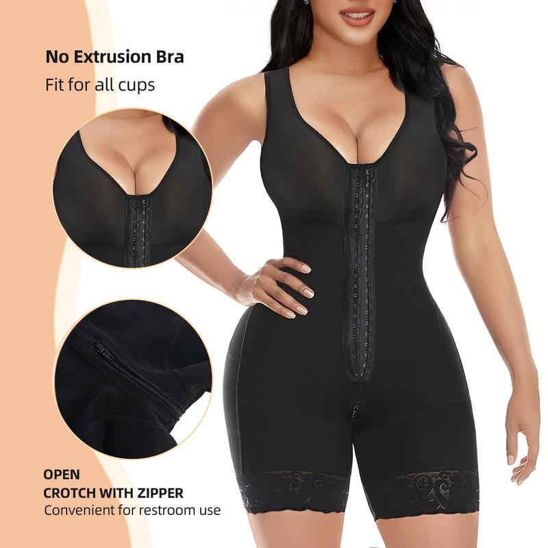 Colombian Fajas Shapewear for Women – Full Body Tummy Control Shaper with Butt Lifter and Zipper Crotch