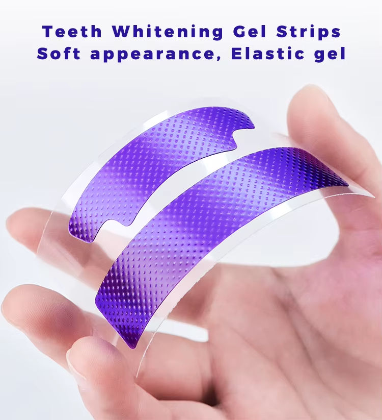 V34 Purple Teeth Whitening Strips – Advanced Color Correction for Brighter Smile in 30 Minutes | Instantly Neutralize Yellow Stains