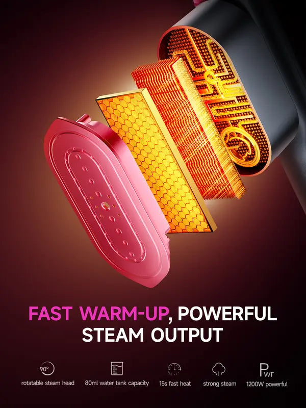 Premium 7-Mode Garment Steamer with LCD Display – Portable Travel Clothes Steamer & Iron (Now 50% OFF)