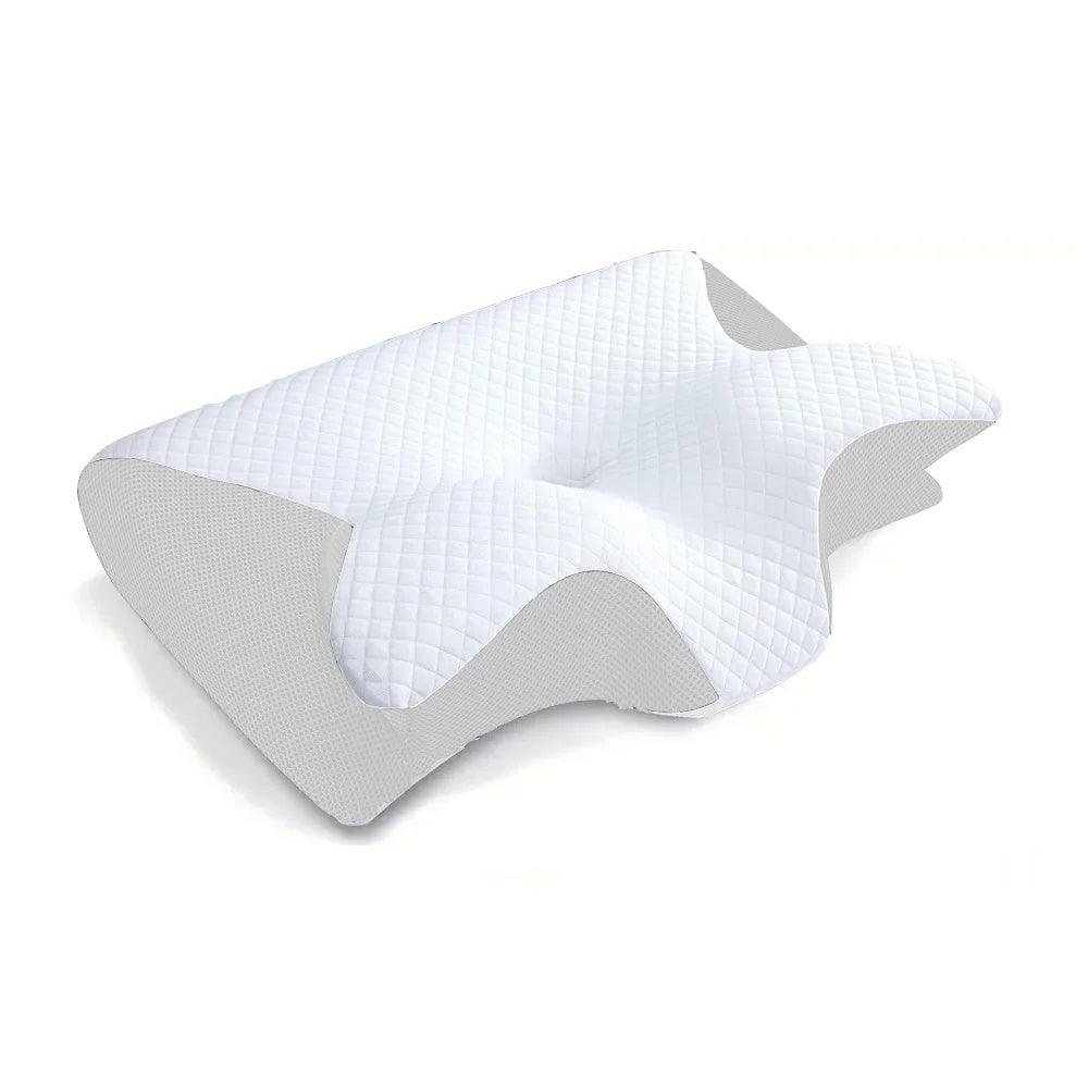 Memory Foam Cervical Pillow, 2 In 1 Ergonomic Contour Orthopedic Pillow For Neck Pain