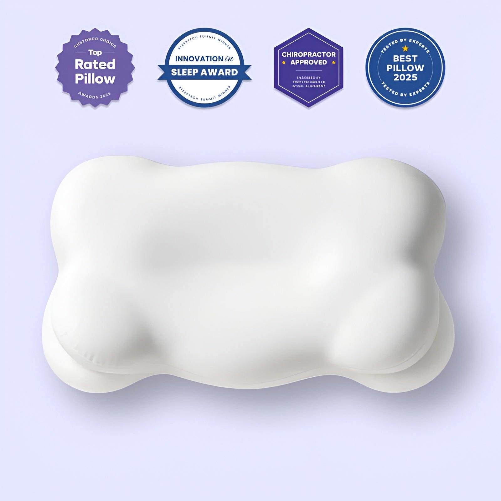 CloudAlign™ Ergonomic Cervical Pillow – Dual Height Memory Foam for Neck Pain Relief & Deep Sleep