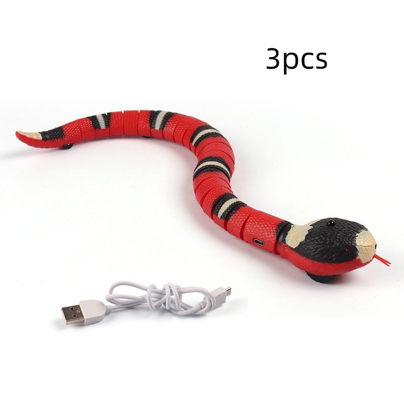 Smart Sensing Interactive Cat Toys Automatic Eletronic Snake Cat Teasering Play