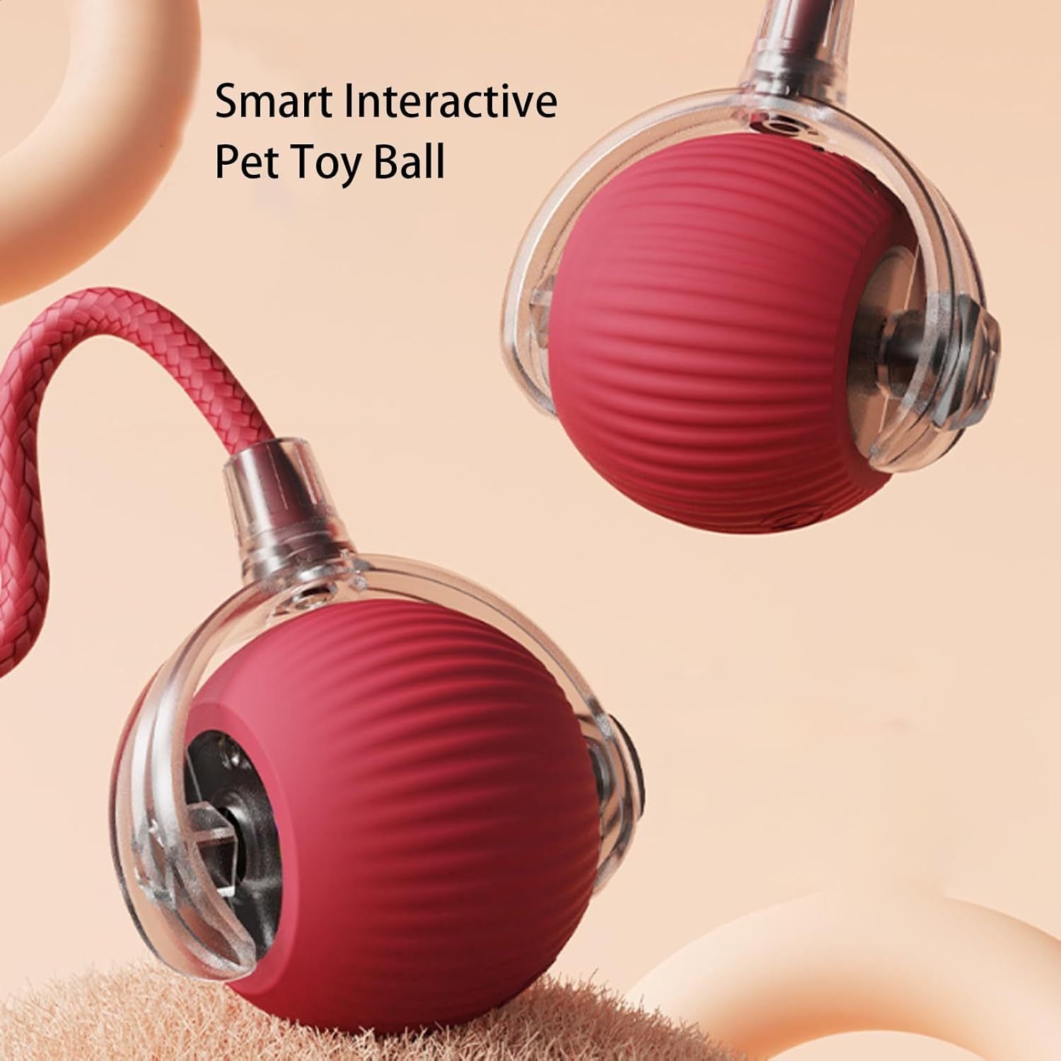 Interactive Cat Ball Toy 360  Smart Automatic Rolling Pet Ball